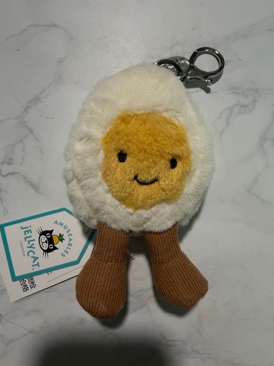 Jellycat Other - Jellycat happy boiled egg, bag, charm keychain NWT